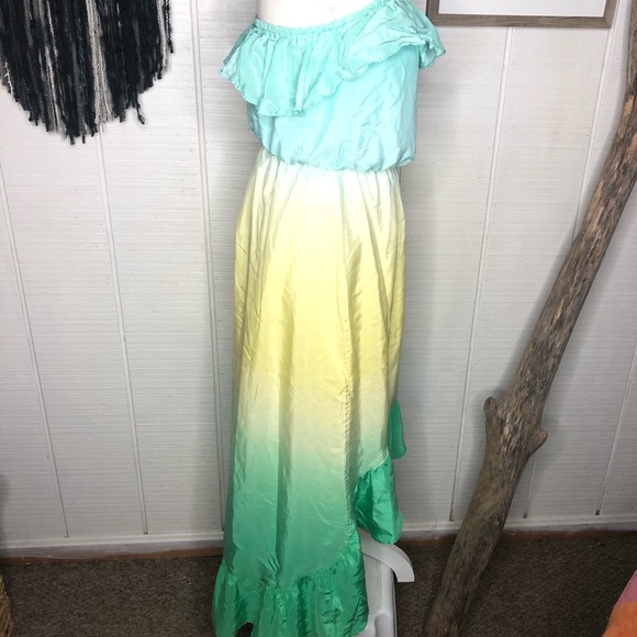 Lilly Pulitzer silk tube top high/low ombré dress - Picture 6 of 16